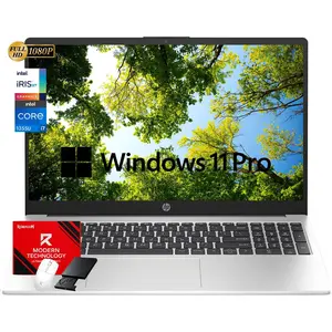 HP 250 G10 Business Laptop, 15.6" FHD Display, Intel Core i7-1355U, 64GB RAM, 2TB SSD, Windows 11 Pro, Numeric Keypad, Webcam Privacy Shutter, Wi-Fi 6