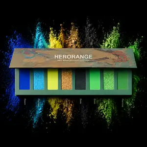 8-Color Eyeshadow Palette, Highly Pigmented Palette, 1 Count Matte & Glitter Eyeshadow Powders, Shimmering Eyeshadow Makeup Products, Shimmer Sparkle Palette