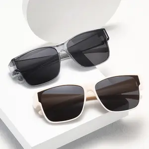 Unisex Fitover Sunglasses TR Frame, Large Frame UV Protection Myopia Overglasses, New Stylish Wrap Around Sun Glasses for Men Women Outdoor Travel polarized