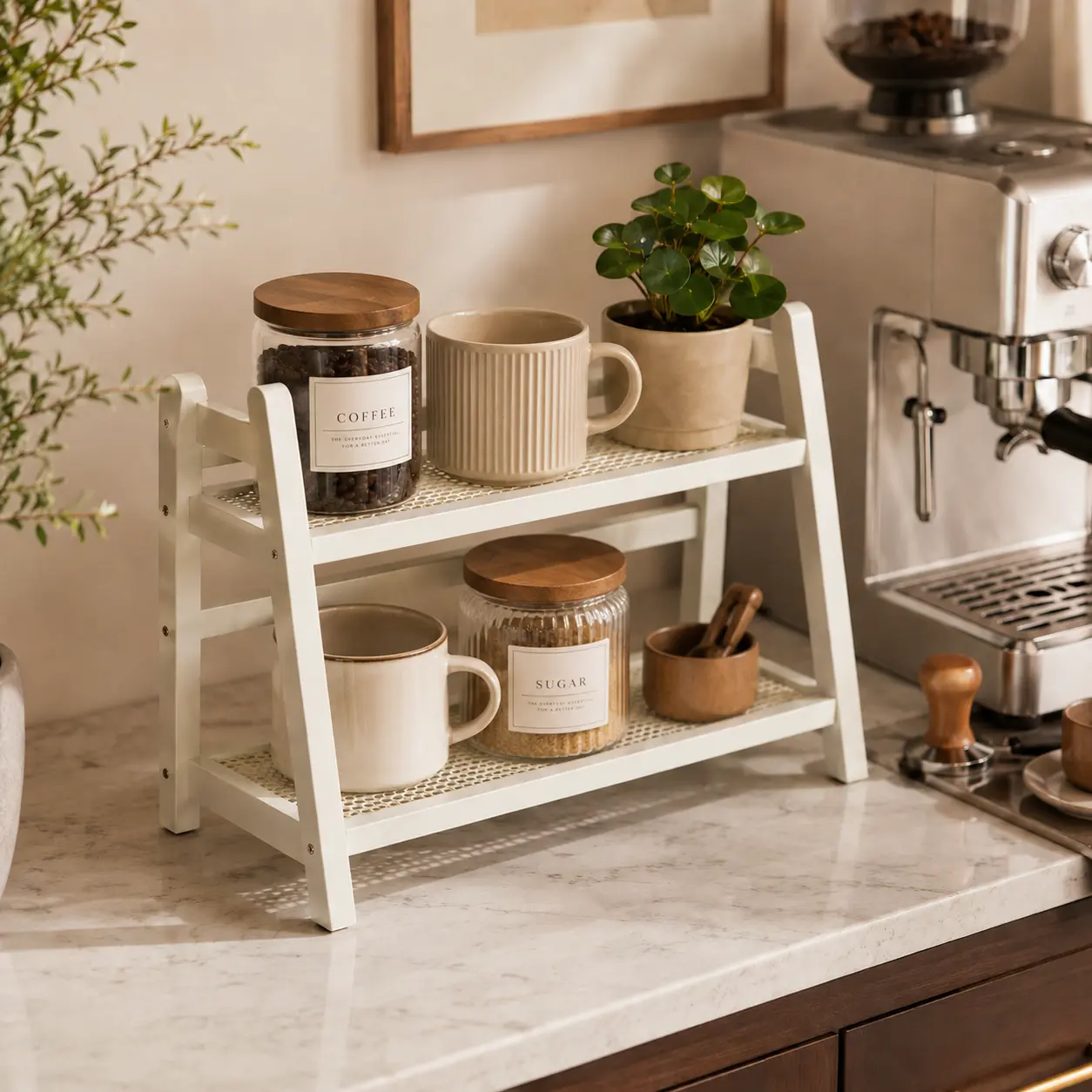 Multi-Tier Countertop Storage Shelf Organizer