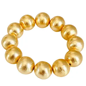 Candace Large Gold Beaded Bracelet