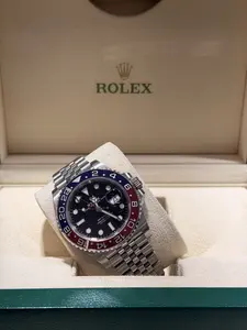 Rolex GMT Master II 'Pepsi" Blue&Red Bezel Jubilee Bracelet Stainless Steel Watch