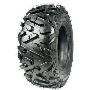 Heavy-Duty ATV/UTV Tires - 6PR All-Terrain Tubeless Off-Road Tire Set - Trail, Mud, Sand & Rock, Knobby Tire for Superior Traction, Replacement for Quad & Side-by-Side, 2-Pack