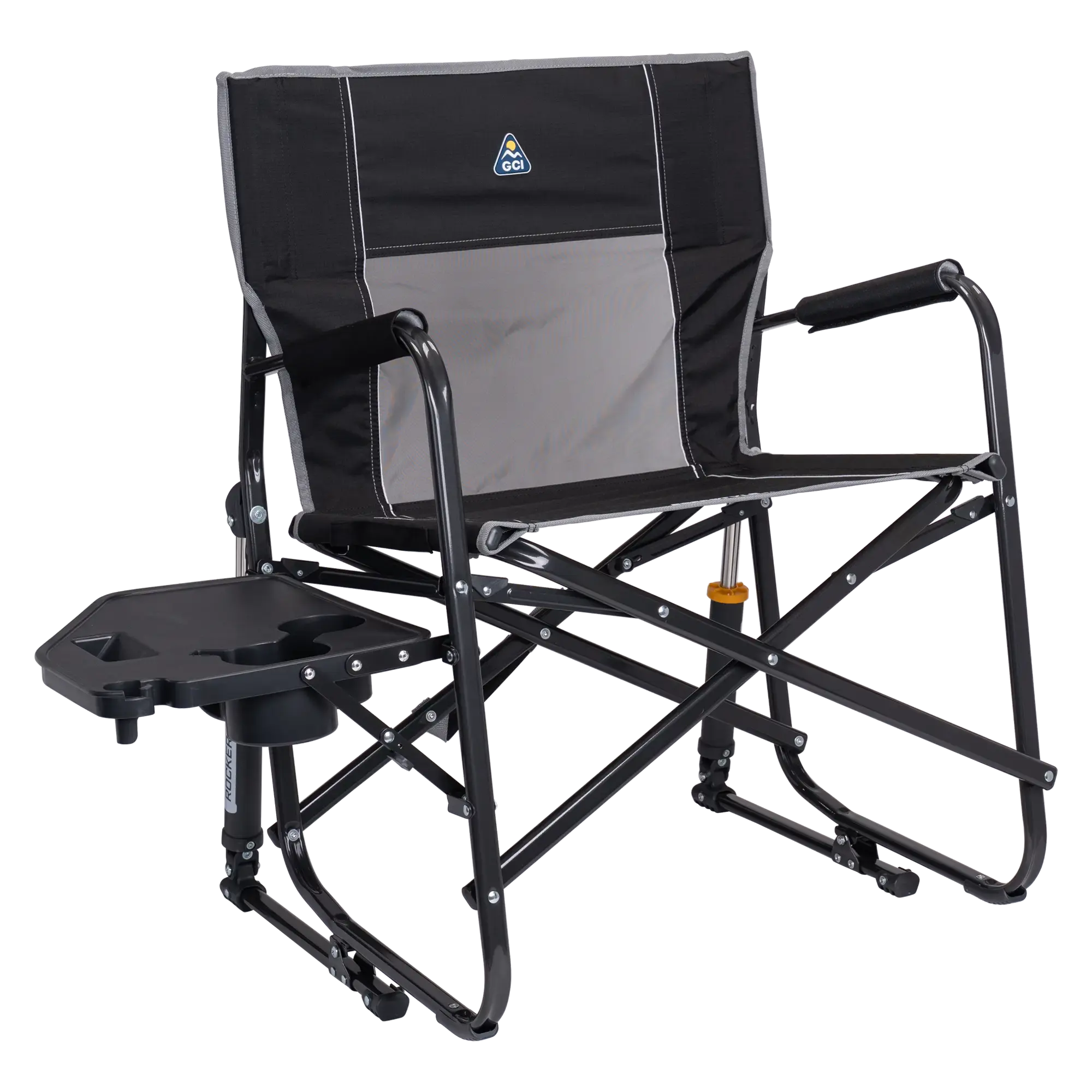 Freestyle Rocker XL Portable Folding Rocking Chair and Outdoor Camping Chair with Side Table