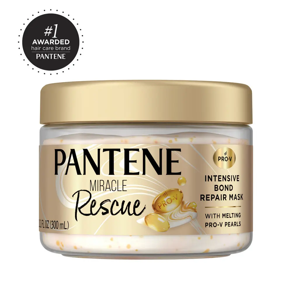 Pantene Pro-V Miracle Rescue Intensive Bond Repair Mask with Melting Pro-V Pearls, melts away damage, builds bonds, strengthens against damage, 10.1 FL OZ