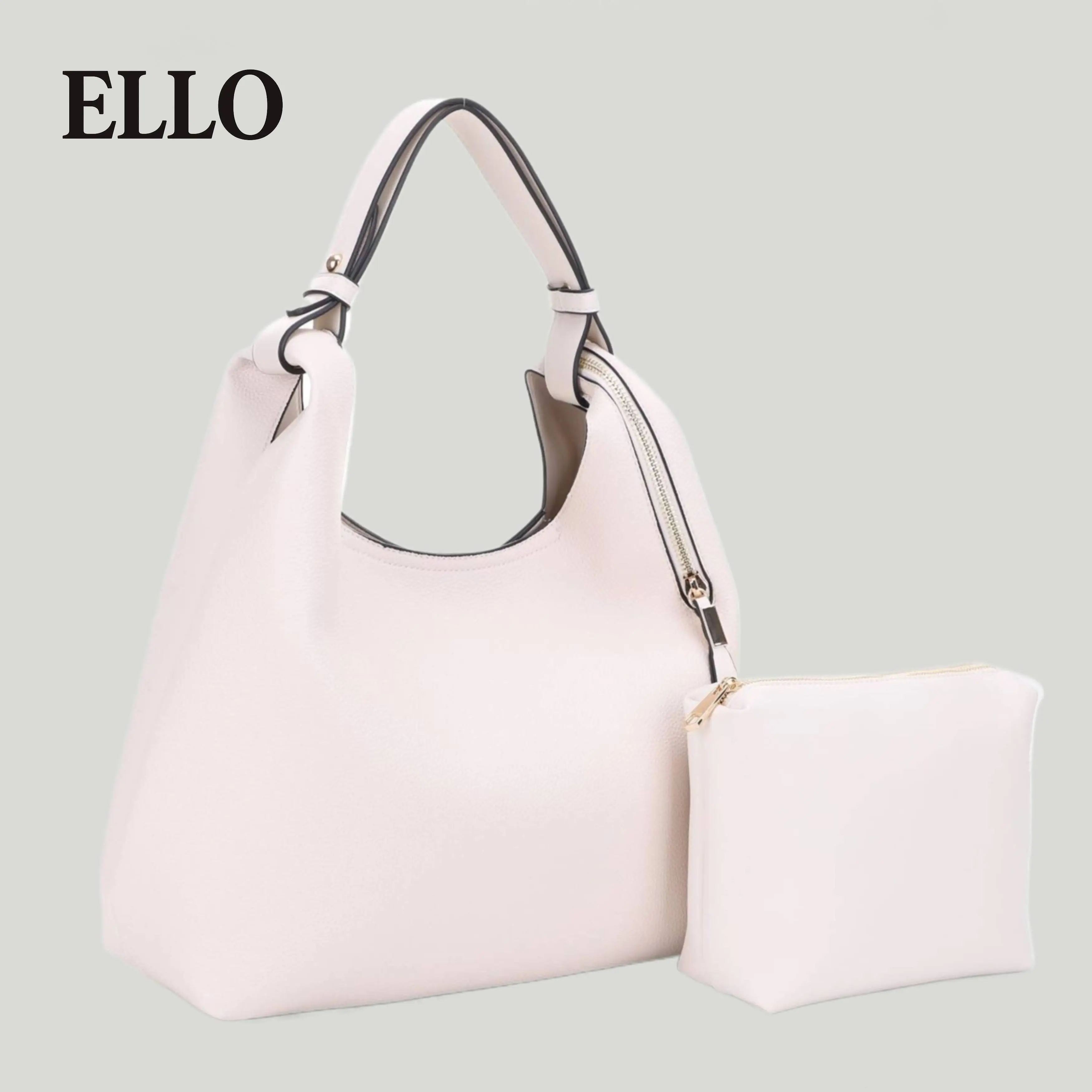 Women’s Vegan Leather Hobo Shoulder – Minimalist Large Tote for Work, Travel & Everyday Use with Zipper Pouch Casual Commuter Bag Quilted Purse Bags