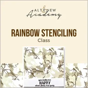 Rainbow Stenciling Class