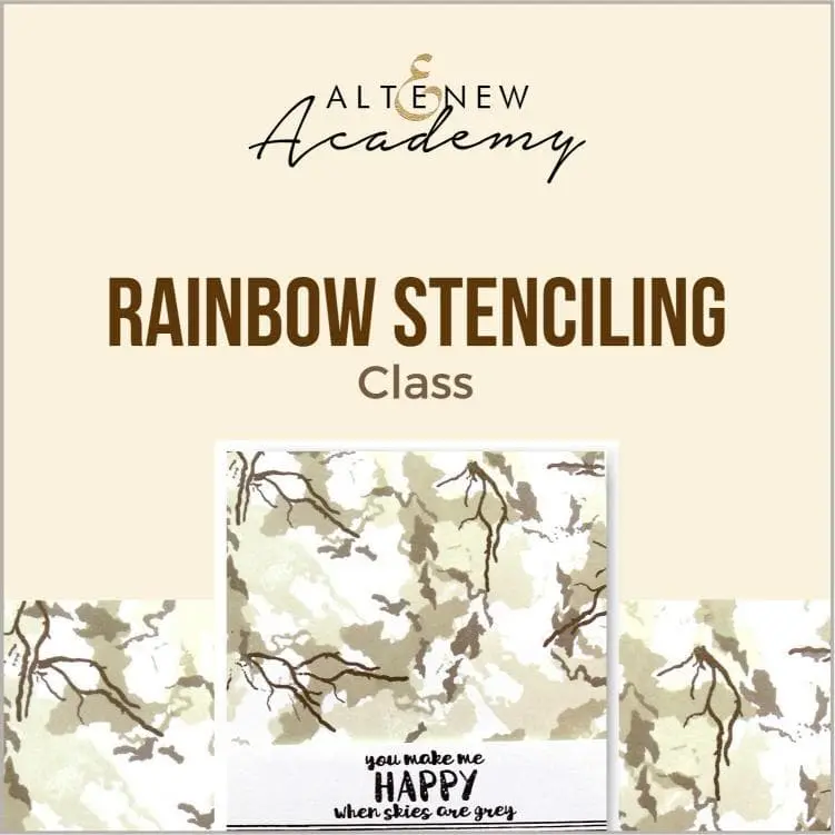 Rainbow Stenciling Class