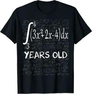 Funny math geek 40 years old 40th birthday integral calculus T-Shirt - Luismrid Shop 29B09Z5RW6JW