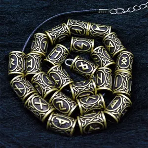 Set Of Viking Rune Beard Beads party gift