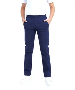 unik Boy's Blue Uniform All Elastic Waist Pull-on Pants 4-16 BU03