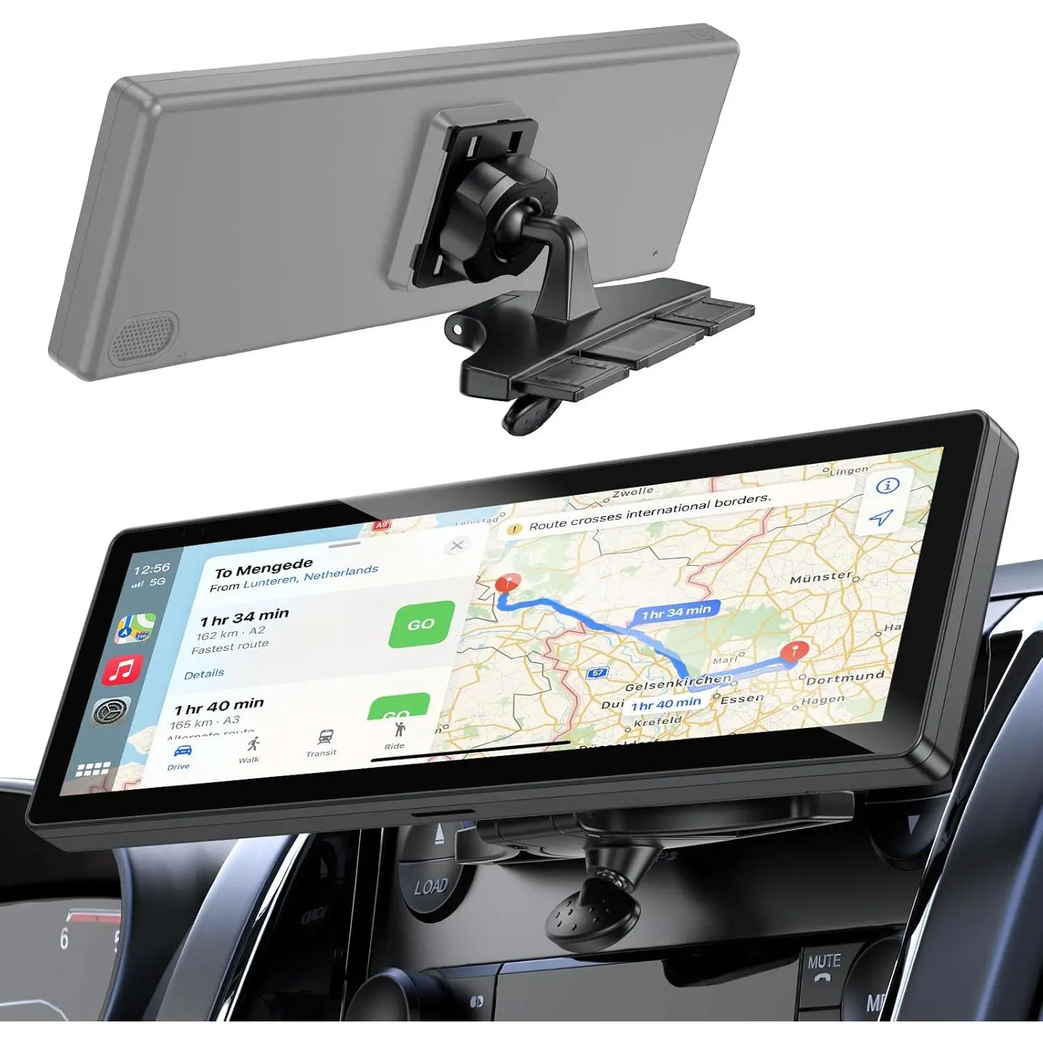 CD Slot Mount for CarPlay Screen 360 ° Rotation Tool-Free Installation ...