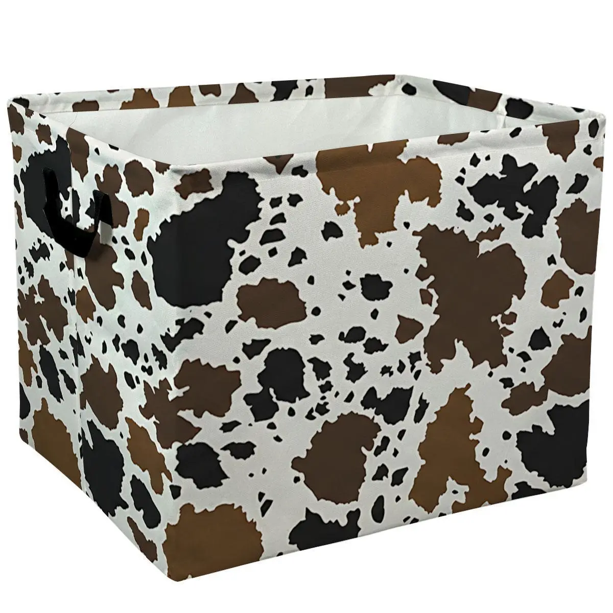 Cow Pattern Storage Bins for Home Decor, Toy & Clothes Organization, Laundry Baskets, Camping, Holiday Gifts