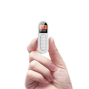 Rechargeable Mini FM Radio, Portable Pocket Radio with Back Clip, Small Compact Radio for Elderly, Meeting & Outdoor Use