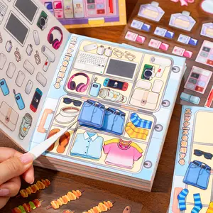 24 Sheets Pet Material Decorative Sticker Book, Daily Happiness Series Life Theme Decoration, Perfect for Scrapbooking, Scrapbook Page & Crafting Projects