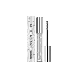 Silver Color Glitter Mascara, Natural Long-Lasting Eyelash Makeup, Perfect for Parties & Playful Looks, Eye Enhancing Beauty Essential