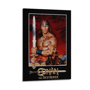 Conan The Destroyer Modern Art Deco Painting Art Poster Wall Decoration Wall Poster Art Wall Rich Art Painting Corridor Art Painting Decoration cheetah print