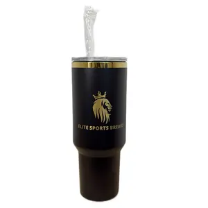 Elite Sports Breaks- 40oz Gold Plated Tumbler