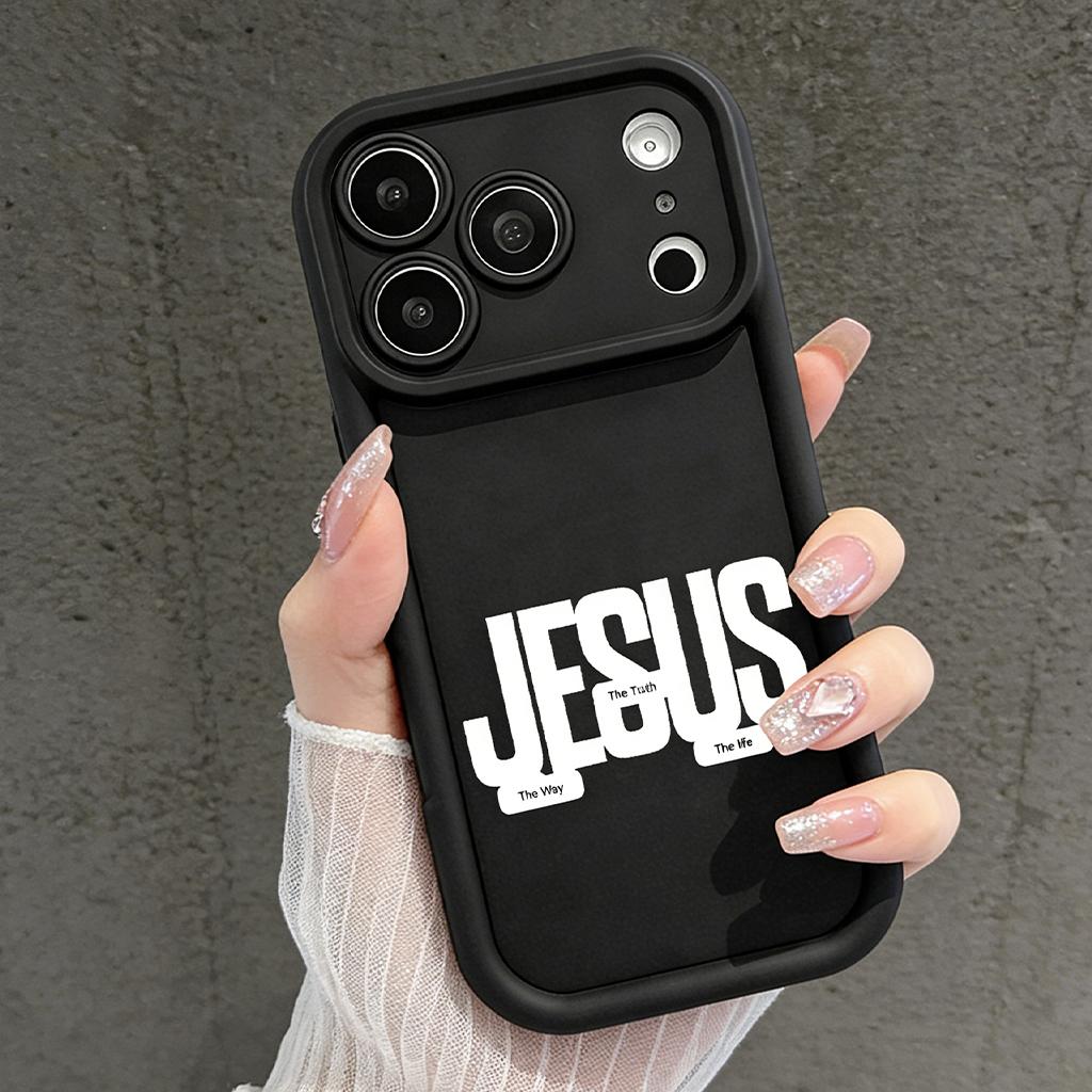 Jesus The Way The Truth The Life Phone Case for iPhone 11/12/13/14/15/16/17 Pro Max Plus & 17 Air, Christian Religious Shockproof Case TYJT260409021