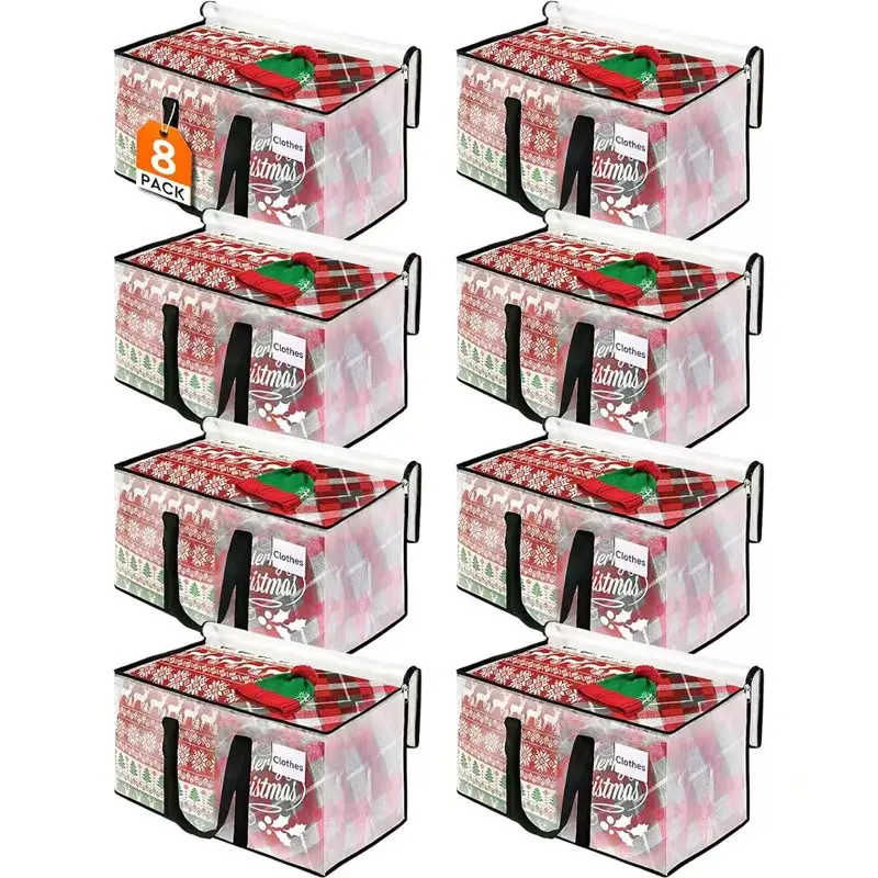9 Pack Moving Bags with Heavy Duty Handles, 93L Extra Large Storage Totes for Clothes Blanket Comforter, Waterproof Travel Camping Luggage Bag, IKEA Bags Alternative Space Saver Bags Space Saving Bags