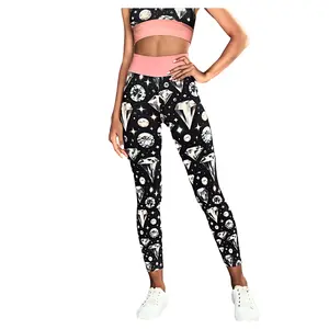 Rose Gold Diamond Leggings Luxe Crystals Jewels Gemstones Ricĥ Sparkle Stars Bling Beautiful Fancy Elegant Gym Workout Women Yoga Pants