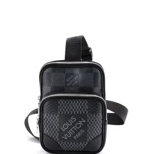 Pre-owned Louis Vuitton material Messenger Bags Amazone Sling Bag Limited Edition Damier Graphite 3D by Rebag