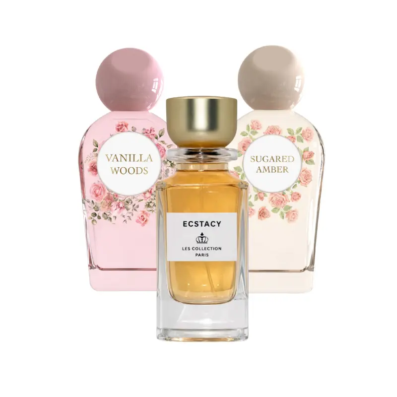 Sugared Vanilla Skin Collection | Ecstasy, Vanilla Woods, Sugared Amber JEAN RISH Perfumes