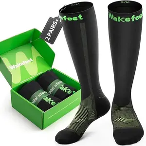 Compression Socks for Men and Women 3 Pairs, Knee High Fragrance Flight Socks for Travelling Sitting