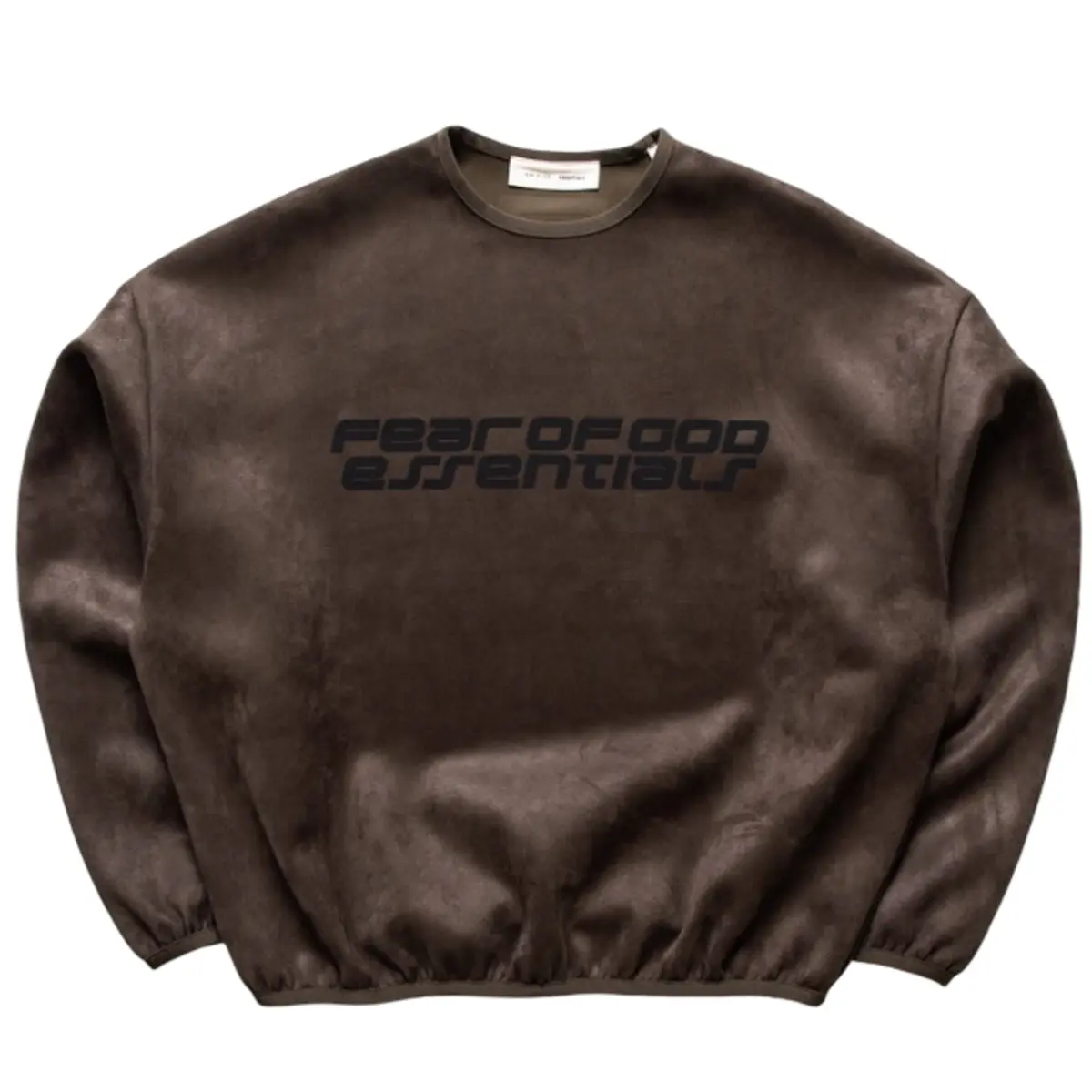 Fear of God Essentials Modern Crewneck Sweatshirt Brown Men's Fashion Tops New