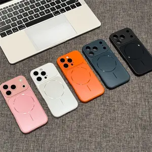 New electroplated premium protective case that instantly transforms into a stylish design, suitable for iPhone 17/16/15/14/13, shockproof, waterproof, original color magnetic protective phone case