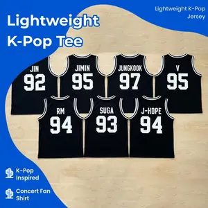 2026 Tour-Inspired K-Pop Mesh Jersey – Lightweight Sleeveless Shirt for Music Fans & Concert Wear Breathable Moisture-Wicking Fabric Customizable Name & Number Unisex Fit S–5XL