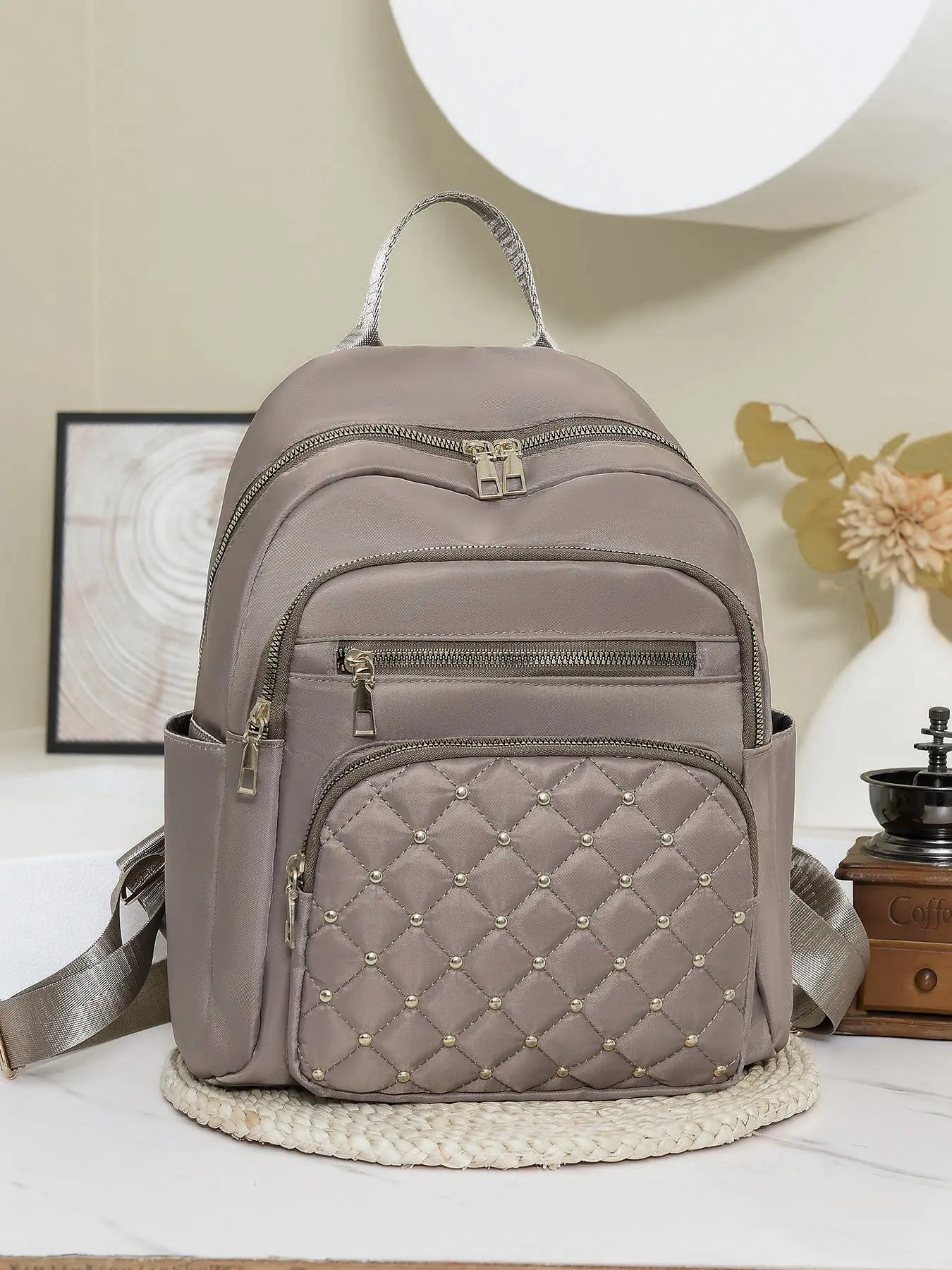 simple and versatile backpack, with multiple compartments for storage, casual outdoor travel bag, daily commuting small backpack, Stylish casual daypack, suitable for shopping, travel, etc., Multifunction Backpack, Travel backpacks