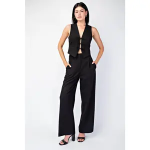 Alisha Bow Tied Tailored Vest