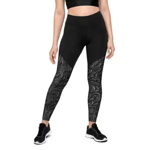 3D Art Deco Compression Leggings
