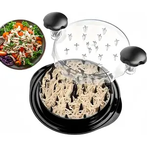 Chicken shredder tool twist large 10in visible kitchen meat shredder grinder machine strong antislip base ergonomic handle bpa free suitable for steak pork chicken breast dishwashersafe