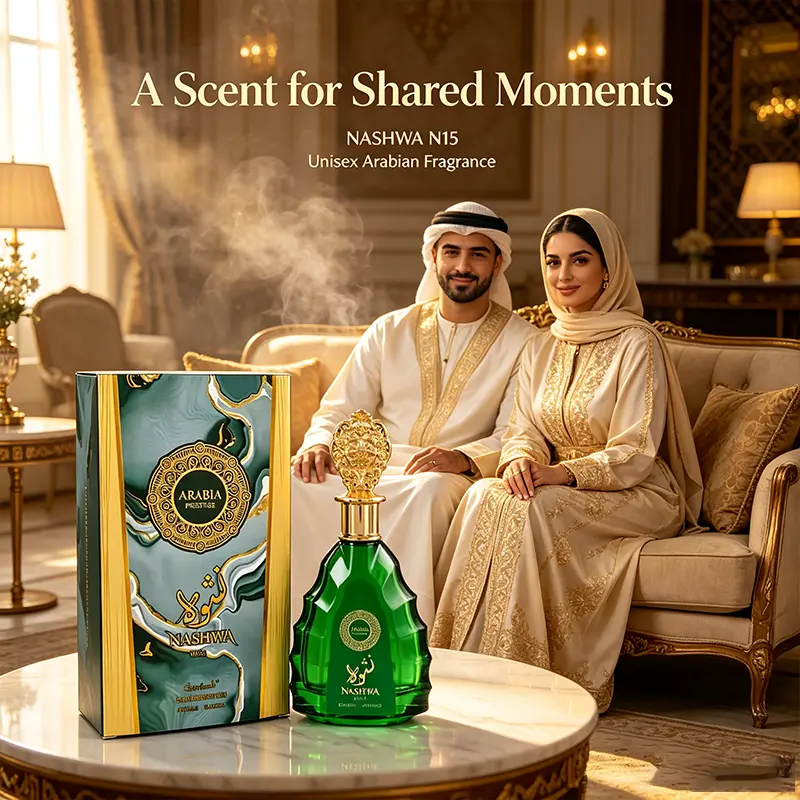 Men's Long-Lasting Oriental Fragrance - 3.4 oz. Amber-Woody Scent, an Arabian-inspired cologne blending musk and sandalwood—the perfect birthday gift for him, a romantic evening fragrance, and a powerful pheromone attractant