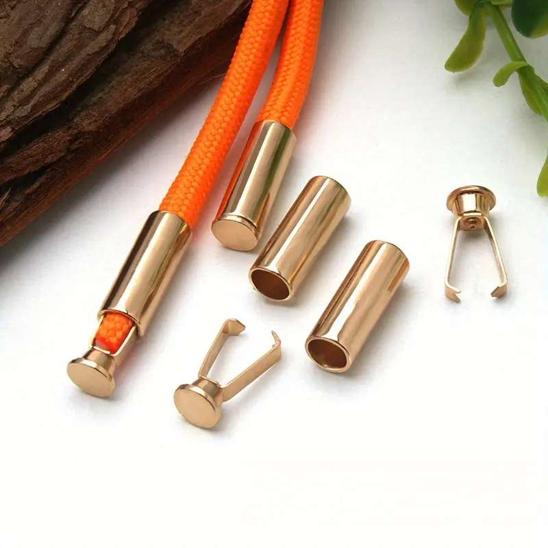 Cord Locks, Adjustable Metal Clips for Shoelaces, Bags, Pants, DIY Crafts, Secure Fastening, Easy Installation