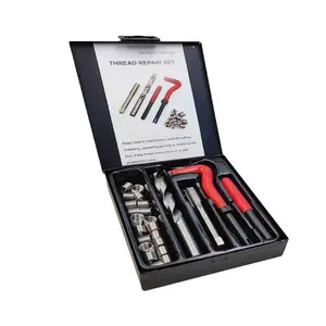 Thread Repair Tool Set, Multipurpose Engine Thread Repair Tool, Universal Handheld Repair Tool for Damaged Thread Repair, Suitable for Car Repair