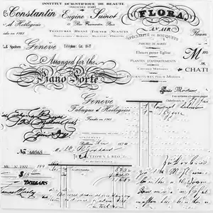 Text Clear  English Background for DIY Scrapbooking Photo Album Card Making Decorative