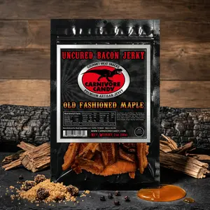 Old Fashioned Maple Bacon Jerky - Sweet Natural Snack