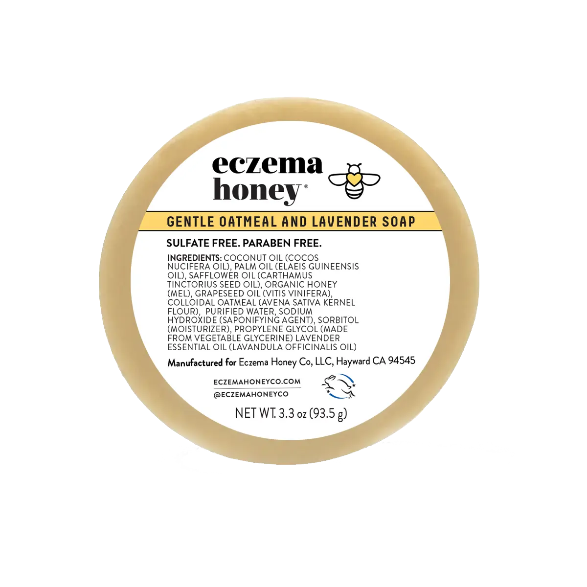 Eczema Honey Gentle Oatmeal and Lavender Soap