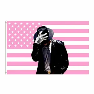 King of Pop 90s Style House Flag, American Singer Flag, Music Lengend Flag