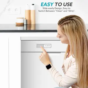 Dishwasher  Clean Dirty Sign, Strong  Non-Scratch Clean Dirty  for Dishwasher, Easy to Read & Slide magnet