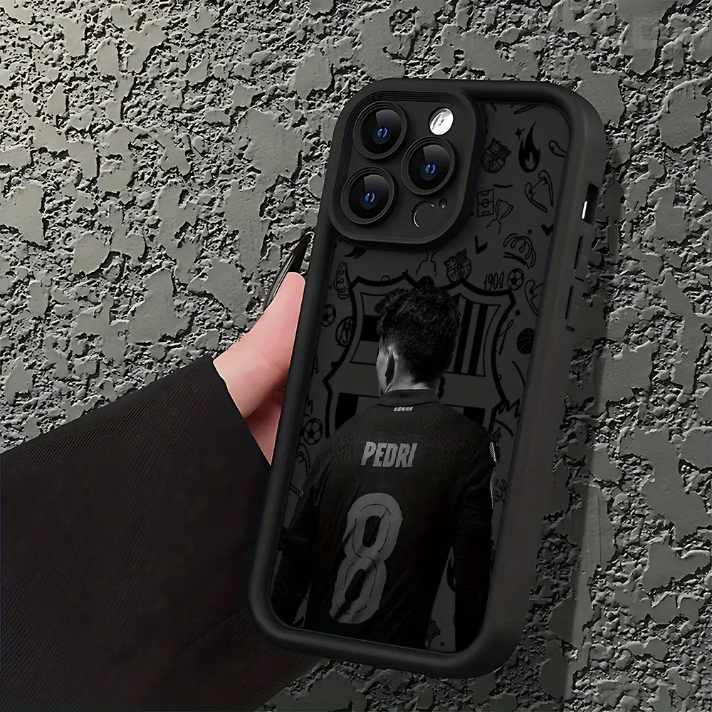 Phone Case - P-Pedri NO.8 B-Barcelona-S Player Phone Case Compatible with for iphone Models 17, 16E, 16, 15, 14, 13, 12, 11 , Pro, Max, Air, X, XR, XSMAX, 8, 7 Plus & Samsung Galaxy S25 Ultra S24 S23 S22 S21 Plus Soft TPU Back Cover