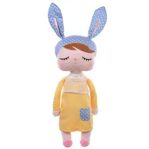 Primo Passi - 13' Metoo Angela Plush Doll Sleeping Baby Girl, Yellow