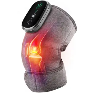 Fitease XLarge Knee Massager with Heat, Cordless 3-in-1 Heating Pad for Knee Shoulder Elbow, 3 Heating Levels with 3 Massage Modes Heated Knee Brace