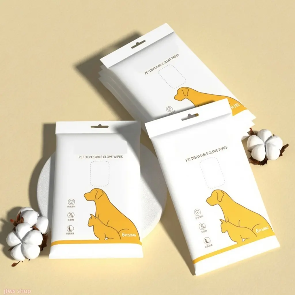 18 pieces  Pet No-Rinse Cleaning Gloves for Cats Dogs Disposable Wet Wipes for Bathing Dry Shampoo Grooming Ear and Bottom Deodorizing Non-Slip Thickened Soft Material Efficient Dirt Removal Travel Home Use Hypoallergenic Pet Grooming Essential Safe Gift