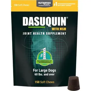 Dasuquin for Large Dogs, Joint Health Supplement, Contains Glucosamine for Dogs, Plus Chondroitin, ASU, MSM and More, Supports Healthy Joints, Soft Chews, 150 Count, Vet Recommended, Mobility Support, Hip and Joint Care, Daily Chews for Large Breed Dogs