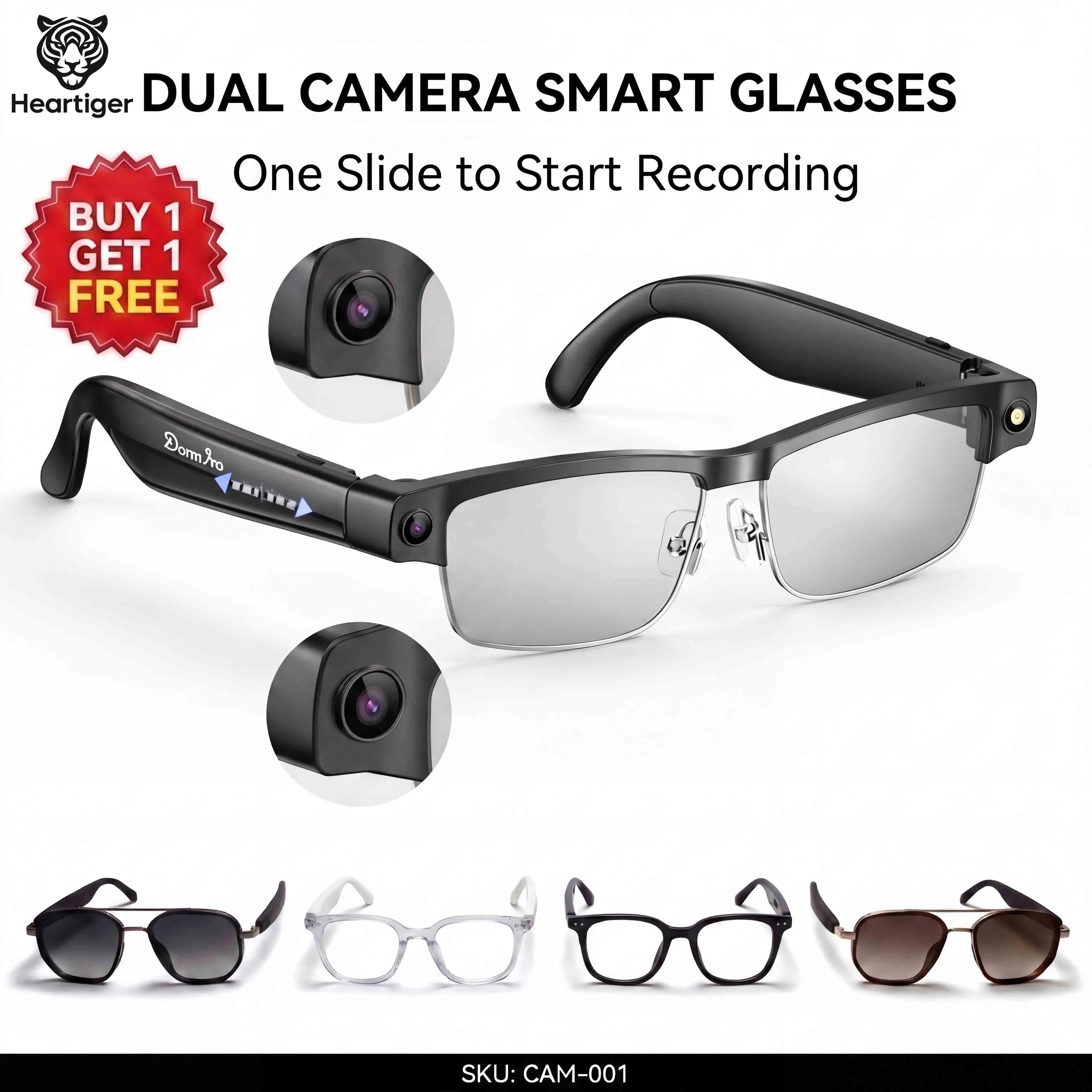 [Popular New Arrival]Smart Glasses with Camera and Bluetooth for Men/Women 8MP 4K HD Video Recording Anti-Shake 32G Support Chart GPT,WiFi,AI Voice Assistant,Translate,Music Device Electronic Magnetic Mics Wearable, Electronic Gadgets, Multifunctional Sma