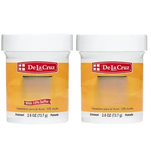 10% Sulfur Ointment - Cystic Acne Treatment for Face and Body - Daily 10 Min Spot Treatment Mask Safe and Effective Game Changing Hormonal Acne Treatment that Clears Up Pimples 2.6OZ 2 Pack